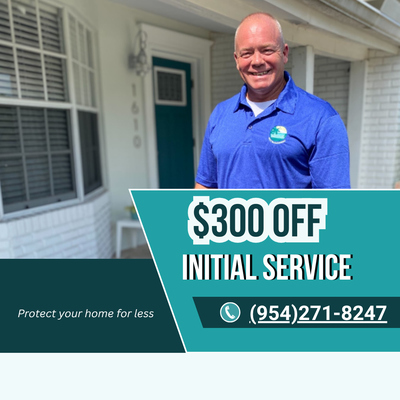 Up To $300 Off Initial Service - Get started today with our pet friendly pest control, termite control, rodent control, mosquito control in Miami! Call us at (954) 271-8247 for up to $300 off your initial pest service! Up To $300 Off Initial Service - Get started today with our pet friendly pest control, termite control, rodent control, mosquito control in Miami! Call us at (954) 271-8247 for up to $300 off your initial pest service!