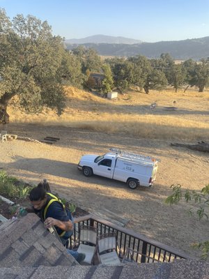 Woodpecker roof damage repair-Tehachapi - This home was being attacked by woodpeckers. They searched high and low for a company to remove the food storage and to put the shingles back in place. SWC came out the same day for an inspection and got to work the very next day to remove 100+ LARGE acorns and place 40+ ft of shingles back in place.
Call us now to set up an appointment!
818-462-1037 Woodpecker roof damage repair-Tehachapi - This home was being attacked by woodpeckers. They searched high and low for a company to remove the food storage and to put the shingles back in place. SWC came out the same day for an inspection and got to work the very next day to remove 100+ LARGE acorns and place 40+ ft of shingles back in place.
Call us now to set up an appointment!
818-462-1037