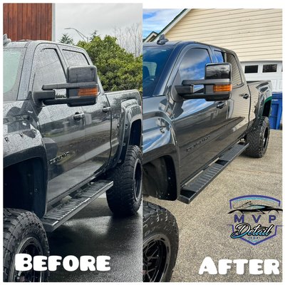 Ceramic coating - This truck needed some paint correction to really enhance that color we then gave it a nice coating of gtechniq crystal fusion followed by gtechniq evo4 for a three year coating .
We also applied a 3 year windshield coating to the windshield as well that’s under product warranty for 3 years Ceramic coating - This truck needed some paint correction to really enhance that color we then gave it a nice coating of gtechniq crystal fusion followed by gtechniq evo4 for a three year coating .
We also applied a 3 year windshield coating to the windshield as well that’s under product warranty for 3 years