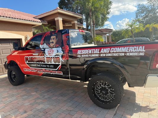 Plumbing By Us – Custom Logo Design - A bold and modern logo created to represent professionalism, reliability, and precision in plumbing services. The design combines strong typography with clean elements, delivering a fresh, trustworthy, and instantly recognizable brand identity.