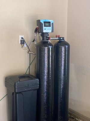 Water Treatment + House Filtration Systems - Here in south Texas we are known for the calcium in our water, otherwise known as “hard water”. Not only is there calcium, but there is also chlorine that is put in our water. Both of these things can be harmful to not only our plumbing, but also our bodies. Protect you and your home today!
Don't let hard water ruin your health and home. Invest in a high-quality water softener that'll make your future better. Call one of our professionals today to learn more and get an accurate over the phone quote! Water Treatment + House Filtration Systems - Here in south Texas we are known for the calcium in our water, otherwise known as “hard water”. Not only is there calcium, but there is also chlorine that is put in our water. Both of these things can be harmful to not only our plumbing, but also our bodies. Protect you and your home today!
Don't let hard water ruin your health and home. Invest in a high-quality water softener that'll make your future better. Call one of our professionals today to learn more and get an accurate over the phone quote!