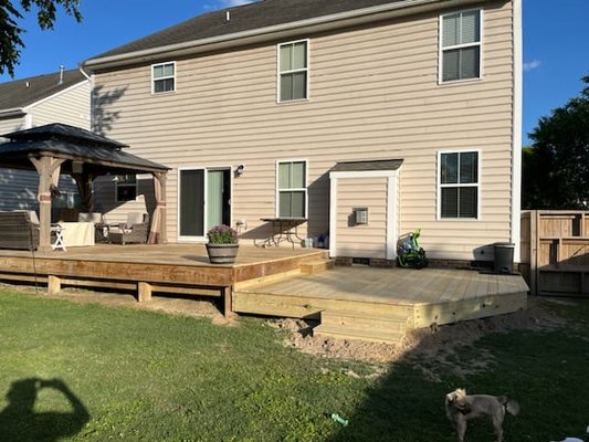Any carpenter need it - This new deck was done with pressure treated wood.
We can work with any type of materials
We have a free quote. Any carpenter need it - This new deck was done with pressure treated wood.
We can work with any type of materials
We have a free quote.