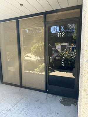 Commercial store front entrance privacy film - Customer needed privacy for his storefront we were able to knock it out in less than an hr !