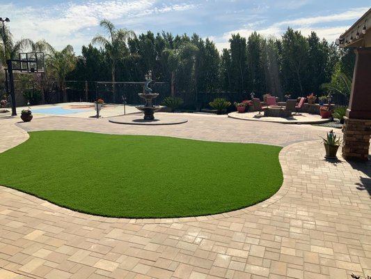 Pavers and Turf - Backyard update