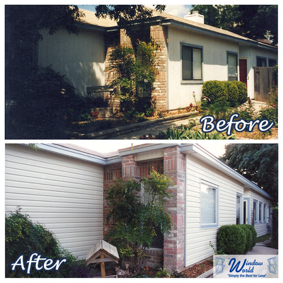 Vinyl Siding Transformations - Here are some of the vinyl siding transformations we've done. These homes were a joy to work on, we are so happy to see our customer's love their homes even more than before! Vinyl Siding Transformations - Here are some of the vinyl siding transformations we've done. These homes were a joy to work on, we are so happy to see our customer's love their homes even more than before!