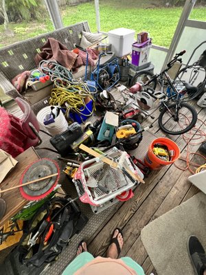 Debris Removal - One of the projects we had was debris removal. We helped a lot of families caused by hurricane Ian.