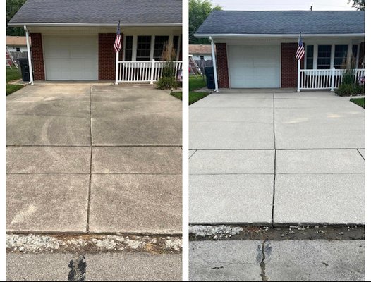 Driveway cleanup - Another happy customer! Call now to let us make your driveway look new again and take advantage of our best prices of the year! Driveway cleanup - Another happy customer! Call now to let us make your driveway look new again and take advantage of our best prices of the year!