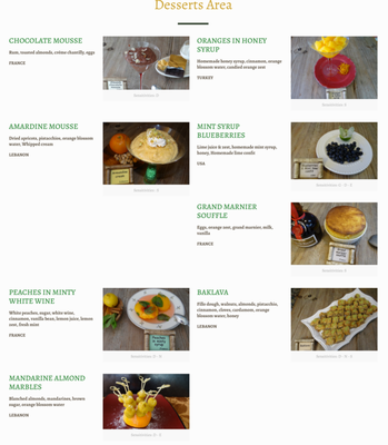Desserts - Dessert Selections