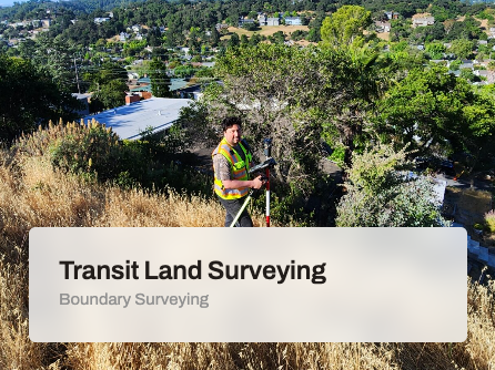 Boundary Surveying - Boundary Surveying
Our boundary surveys are conducted by our experienced surveyors who use state-of-the-art technology to accurately determine the boundaries of your property.
We provide detailed reports that can be used for legal purposes and to settle boundary disputes.
Ensure clarity and peace of mind regarding your property lines. Our boundary surveys accurately establish your land’s limits, helping you avoid disputes and navigate zoning regulations.
A Boundary Survey also known as a Property Survey is conducted to determine the location of improvements such as buildings, walls, fences, driveways and other visible structures in relationship to the original property lines.
In addition, the survey protects the land owner by graphically depicting any possible encumbrances that run with the land. The product of a Boundary Survey is a survey map or a survey plat.
A Boundary Survey may also be a requirement of a governmental body (typically the construction code official or building inspector will require a current survey before granting any permits) before construction can take place. Also, in the event of a boundary dispute between neighbors, a Property Survey can be used in a court of law to clearly show the relationship of the disputed improvements (usually fences and walls) to the property lines. The first step in a Boundary Survey is to research the subject deed of the property and its surrounding properties. The property deed contains a legal land description that describes the tract of land in question. After acquiring the relevant subdivision / filed maps that are referred to in the legal descriptions, a survey crew is sent out to begin a field inspection to look for and measure existing monuments and markers that guides the surveyor in retracing the legal land description found in the deed. The measurements are performed by using the proper tools (GPS, Total Station, Measuring Tape, etc.) to establish horizontal positioning based on all found monuments and other survey evidence. All survey evidence is computed and analyzed using the most up to date computer software.
By understanding and applying appropriate case law property lines are determined and depicted on a survey map. Afterwards, additional monuments / property markers may be set at the corners of the boundary. Lastly, a survey map is prepared by using an AutoCAD program showing monuments found, calculations made, monuments set, improvements, and the length & direction (bearings and distances) of boundary lines.
FEMA Elevation Certificates
What is a FEMA elevation certificate?
An elevation certificate for flood insurance may be required when a building or piece of property is located in a flood hazard zone designated by the Federal Emergency Management Administration (FEMA), the elevation of the structure is determined using an Elevation Certificate. The insurance industry uses elevation certificates to set insurance rates, and county and city governments use them to ensure that newly constructed buildings are higher than the area’s declared flood level.
A Letter of Map Amendment (LOMA) can be completed to remove a site, or part of a site, from the Special Hazard Area if your land is above the Base Flood Elevation that FEMA has calculated for your area. A site may still be impacted by flooding in the future even if a LOMA removes it from the Special Hazard Area.
Transit Land Surveying is located in San Francisco and Vallejo, we are licensed to be your elevation certificate Surveyor.
How do I get a FEMA elevation certificate?
Transit land surveying is ready and willing to help and complete a FEMA elevation certificate for you.
We have 25+ years of land surveying experience as san Francisco land surveyors and the surrounding bay area. Please call 415-850-3645, or fill out the free estimate link below!
How much does a FEMA certificate cost?
The costs can vary from $800 up to $2,500, depending on the individual project and size of the project.
Please fill out our free proposal to see how much your project will cost. Boundary Surveying - Boundary Surveying
Our boundary surveys are conducted by our experienced surveyors who use state-of-the-art technology to accurately determine the boundaries of your property.
We provide detailed reports that can be used for legal purposes and to settle boundary disputes.
Ensure clarity and peace of mind regarding your property lines. Our boundary surveys accurately establish your land’s limits, helping you avoid disputes and navigate zoning regulations.
A Boundary Survey also known as a Property Survey is conducted to determine the location of improvements such as buildings, walls, fences, driveways and other visible structures in relationship to the original property lines.
In addition, the survey protects the land owner by graphically depicting any possible encumbrances that run with the land. The product of a Boundary Survey is a survey map or a survey plat.
A Boundary Survey may also be a requirement of a governmental body (typically the construction code official or building inspector will require a current survey before granting any permits) before construction can take place. Also, in the event of a boundary dispute between neighbors, a Property Survey can be used in a court of law to clearly show the relationship of the disputed improvements (usually fences and walls) to the property lines. The first step in a Boundary Survey is to research the subject deed of the property and its surrounding properties. The property deed contains a legal land description that describes the tract of land in question. After acquiring the relevant subdivision / filed maps that are referred to in the legal descriptions, a survey crew is sent out to begin a field inspection to look for and measure existing monuments and markers that guides the surveyor in retracing the legal land description found in the deed. The measurements are performed by using the proper tools (GPS, Total Station, Measuring Tape, etc.) to establish horizontal positioning based on all found monuments and other survey evidence. All survey evidence is computed and analyzed using the most up to date computer software.
By understanding and applying appropriate case law property lines are determined and depicted on a survey map. Afterwards, additional monuments / property markers may be set at the corners of the boundary. Lastly, a survey map is prepared by using an AutoCAD program showing monuments found, calculations made, monuments set, improvements, and the length & direction (bearings and distances) of boundary lines.
FEMA Elevation Certificates
What is a FEMA elevation certificate?
An elevation certificate for flood insurance may be required when a building or piece of property is located in a flood hazard zone designated by the Federal Emergency Management Administration (FEMA), the elevation of the structure is determined using an Elevation Certificate. The insurance industry uses elevation certificates to set insurance rates, and county and city governments use them to ensure that newly constructed buildings are higher than the area’s declared flood level.
A Letter of Map Amendment (LOMA) can be completed to remove a site, or part of a site, from the Special Hazard Area if your land is above the Base Flood Elevation that FEMA has calculated for your area. A site may still be impacted by flooding in the future even if a LOMA removes it from the Special Hazard Area.
Transit Land Surveying is located in San Francisco and Vallejo, we are licensed to be your elevation certificate Surveyor.
How do I get a FEMA elevation certificate?
Transit land surveying is ready and willing to help and complete a FEMA elevation certificate for you.
We have 25+ years of land surveying experience as san Francisco land surveyors and the surrounding bay area. Please call 415-850-3645, or fill out the free estimate link below!
How much does a FEMA certificate cost?
The costs can vary from $800 up to $2,500, depending on the individual project and size of the project.
Please fill out our free proposal to see how much your project will cost.