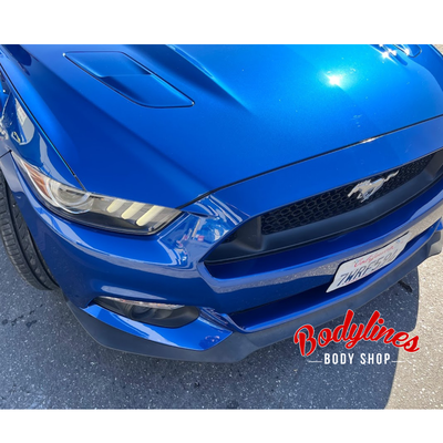 2017 Ford Mustang - This Mustang came in with front bumper damage. We repaired and refinished the front bumper.