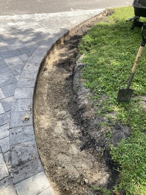Driveway addition - Addition of pavers in driveway turn Driveway addition - Addition of pavers in driveway turn
