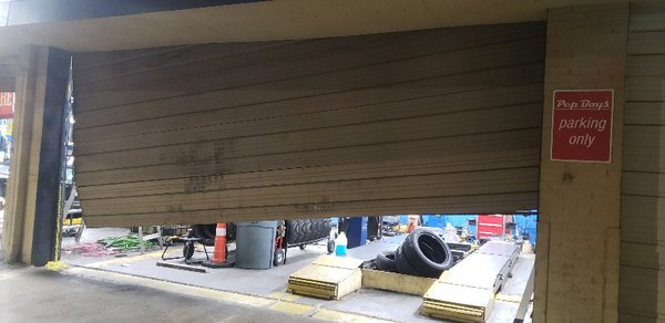 We repair and replace commercial doors - We got called out to Pep Boys in Dallas late at night. One of their big doors came off track when they were closing their shop. So they couldn’t go home because all their tool weren’t secure. We got the door down and we replaced as soon as the special order came in it was a special order because it was over 20' long. Call for Emergency Service we are here 24/7. We repair and replace commercial doors - We got called out to Pep Boys in Dallas late at night. One of their big doors came off track when they were closing their shop. So they couldn’t go home because all their tool weren’t secure. We got the door down and we replaced as soon as the special order came in it was a special order because it was over 20' long. Call for Emergency Service we are here 24/7.