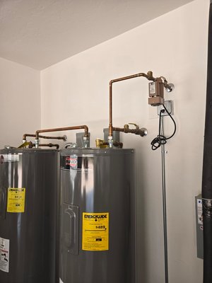 Water heater replacement - We replaced the water heater due to it leaking. Water heater replacement - We replaced the water heater due to it leaking.