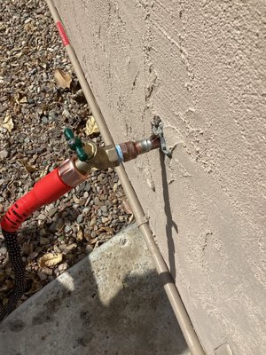 Hose Bib Repair - This was a half inch outdoor hose bib repair in Chula Vista. Hose Bib Repair - This was a half inch outdoor hose bib repair in Chula Vista.