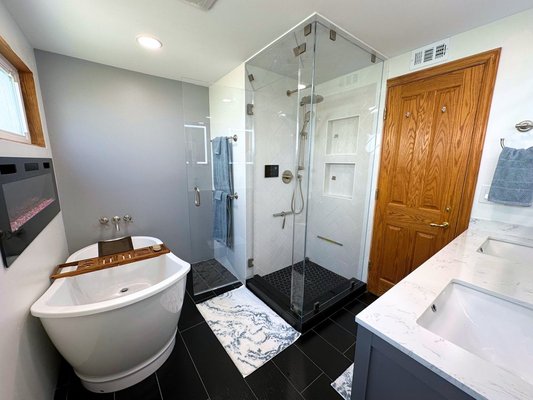 Bathroom Remodel Yorba Linda CA - Check out our latest bathroom remodel in Yorba Linda, where we infused a sleek, modern touch. Featuring LED mirrors and a stunning standalone tub, this transformation combines cutting-edge style with luxurious comfort. Bathroom Remodel Yorba Linda CA - Check out our latest bathroom remodel in Yorba Linda, where we infused a sleek, modern touch. Featuring LED mirrors and a stunning standalone tub, this transformation combines cutting-edge style with luxurious comfort.