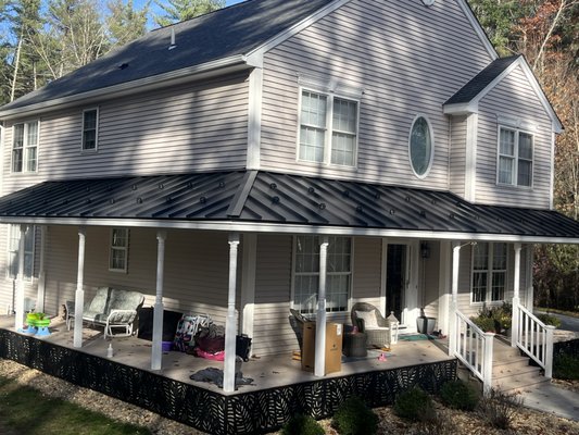 Metal Roof Replacement - Professional metal roof replacement completed by Nova Top Roofing & Siding. This project included the installation of a durable, low-maintenance metal roofing system designed to provide long-lasting protection, improved curb appeal, and reliable performance in Massachusetts weather.