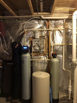 64K Softener and Carbon Filter - This customer knew what he wanted and had a few quotes to campare. He decided to support our small business and we are grateful.

Customer 5-Star Review:
I recently had the pleasure of using the services of a Nova Water, LLC filtration company, and I cannot speak highly enough of their products and services. From the moment I contacted the company, I was impressed by their friendly and knowledgeable customer service team. They took the time to understand my specific water filtration needs and recommended a range of options to suit my budget and requirements. The installation process was quick and painless, and the team that came to my home was extremely professional and courteous. They made sure to explain how the system worked and how to maintain it properly, so I feel confident that my system will continue to function flawlessly for years to come. Overall, I highly recommend this water filtration company to anyone looking for high-quality products and exceptional customer service. They have truly exceeded my expectations, and I am confident that they will continue to provide excellent service to all their customers.