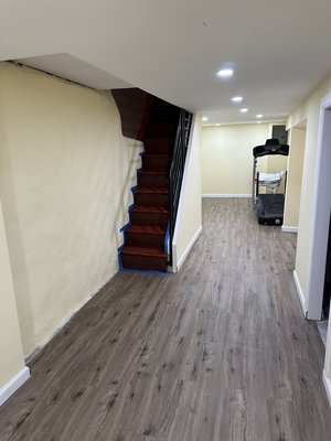 Basement remodel - This was a basement that was done completely newly renovated. The client didn’t have a design we designed it and we created this beautiful area. Space in the basement new framing new flooring with a fresh new laminate LPV flooring to bring out this sensational new basement. Basement remodel - This was a basement that was done completely newly renovated. The client didn’t have a design we designed it and we created this beautiful area. Space in the basement new framing new flooring with a fresh new laminate LPV flooring to bring out this sensational new basement.