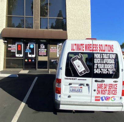 Mobile phone repair service in San Diego - Ultimate wireless solutions is the number 1 mobile cell repair shop in San Diego County, CA! We offer a quick mobile device repair service in San Diego County, CA. We are always one phone call away. Once you make an appointment one of our experienced techs will drive out to your location and fix your device inside one of our work vans. Mobile phone repair service is extremely convenient, and it saves you from having to drive to a shop and waiting for your device to get fixed. Give us a call today for any kind of mobile phone repairs in San Diego, County and we will have your device serviced the same day! Mobile phone repair service in San Diego - Ultimate wireless solutions is the number 1 mobile cell repair shop in San Diego County, CA! We offer a quick mobile device repair service in San Diego County, CA. We are always one phone call away. Once you make an appointment one of our experienced techs will drive out to your location and fix your device inside one of our work vans. Mobile phone repair service is extremely convenient, and it saves you from having to drive to a shop and waiting for your device to get fixed. Give us a call today for any kind of mobile phone repairs in San Diego, County and we will have your device serviced the same day!