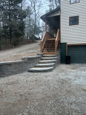Retaining wall with steps - This was fun! Love when I get to be creative with a build! Retaining wall with steps - This was fun! Love when I get to be creative with a build!
