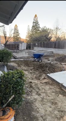 Backyard Renovation! - This homeowner had existing pool which needed reinforcement footings and a whole new makeover to their backyard. This is a true example of a a modern cozy backyard! Backyard Renovation! - This homeowner had existing pool which needed reinforcement footings and a whole new makeover to their backyard. This is a true example of a a modern cozy backyard!
