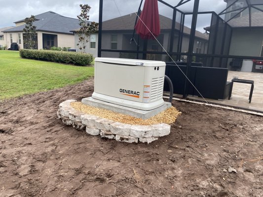 Generator installation - This is one of our Generator installations we completed. Generac 22kw 200 amp Transfer switch about a 125' generator cable run to the back of the property. the rear of the property was on a slope, It turned out perfect. The customer was very happy . We take pride in our workmanship. Generator installation - This is one of our Generator installations we completed. Generac 22kw 200 amp Transfer switch about a 125' generator cable run to the back of the property. the rear of the property was on a slope, It turned out perfect. The customer was very happy . We take pride in our workmanship.