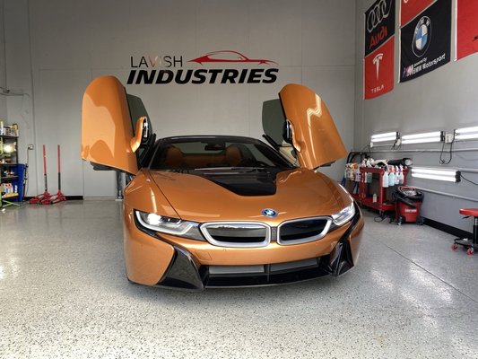 BMW i8 service - BMW i8 came in for a service oil change & detail