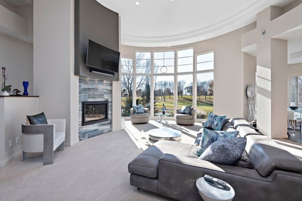 Whole Home Remodel - Bearpath Trail - This homeowner got a brand new home with an upstairs and downstairs remodel. We updated the living room upstairs with a new home theater system. In the basement, we added a new living space, wet bar, wine cellar and game room.