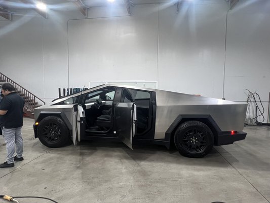Tesla Cyber Truck - The cyber truck is an iconic electric vehicle put out by Tesla. There’s nothing like it. To tint it, is also very unique like most of the Tesla sedans are. You can trust us with vehicles like this because we have the expertise and the talent not to mention the best product on the planet.
So if you have a vehicle, you really like, you really care for, you can trust Eco-Tint with taking care of your Investment. Tesla Cyber Truck - The cyber truck is an iconic electric vehicle put out by Tesla. There’s nothing like it. To tint it, is also very unique like most of the Tesla sedans are. You can trust us with vehicles like this because we have the expertise and the talent not to mention the best product on the planet.
So if you have a vehicle, you really like, you really care for, you can trust Eco-Tint with taking care of your Investment.