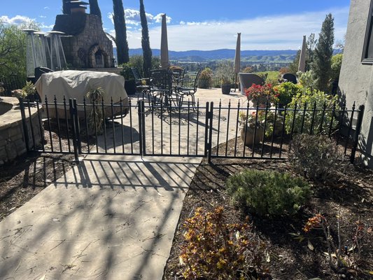 Metal Fence at 3’ height - Custom Metal Fence in Gilroy Foothills Metal Fence at 3’ height - Custom Metal Fence in Gilroy Foothills