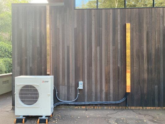 Mitsubishi Multi Zone Mini Split Heat Pump - Installed Mitsubishi Mini Split Heat Pump with Two Zones in Ross for Heating and Cooling. Mitsubishi Multi Zone Mini Split Heat Pump - Installed Mitsubishi Mini Split Heat Pump with Two Zones in Ross for Heating and Cooling.