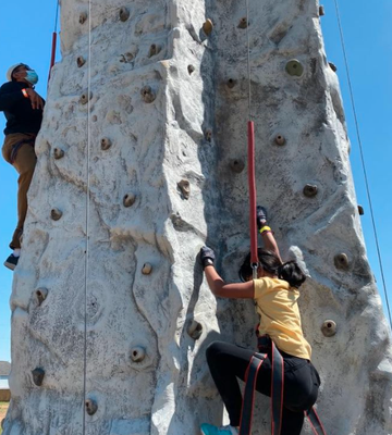 Rockwall Climbing - Geronimo’s 24-foot Rock Wall with auto-belay has 4 different climbing trails of varying difficulty! Try one or try them all.
For more information and to book your next visit check out our website at geronimoadventurepark.com! Rockwall Climbing - Geronimo’s 24-foot Rock Wall with auto-belay has 4 different climbing trails of varying difficulty! Try one or try them all.
For more information and to book your next visit check out our website at geronimoadventurepark.com!