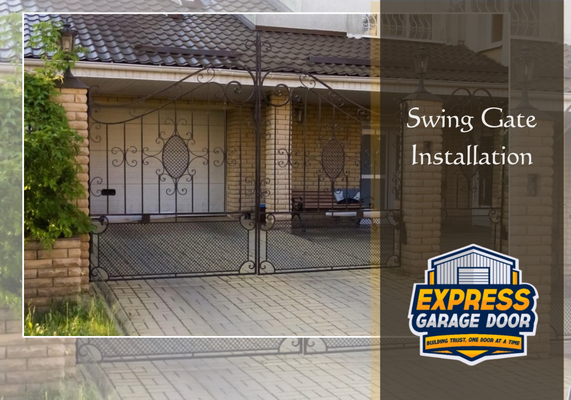 Swing Gate Installation - Elevate your property’s curb appeal and security with professional swing gate installation from Express Garage & Gate Services in Orange County, CA. Whether you need a single- or double-leaf gate for residential driveways or commercial entrances, our licensed and insured technicians handle every detail—from precise post placement and sturdy hinge mounting to weatherproof finishes and smooth operation.
Our Swing Gate Expertise:
Custom Design & Fabrication: Tailored to match your home’s aesthetic, using iron, aluminum, or wood.
Automated Opener Integration: Compatible with all major gate motors, remotes, keypads, and smart-home systems.
Safety & Compliance: Includes photo-eyes, safety edges, and emergency release mechanisms to meet UL and CPSC standards.
Durability & Performance: Premium hardware, rust-resistant finishes, and precision alignment for long-lasting reliability.
Enjoy transparent pricing, same-day scheduling across Orange County, and a complimentary safety inspection with every install. Contact us today for a free estimate and experience seamless swing gate service you can trust! Swing Gate Installation - Elevate your property’s curb appeal and security with professional swing gate installation from Express Garage & Gate Services in Orange County, CA. Whether you need a single- or double-leaf gate for residential driveways or commercial entrances, our licensed and insured technicians handle every detail—from precise post placement and sturdy hinge mounting to weatherproof finishes and smooth operation.
Our Swing Gate Expertise:
Custom Design & Fabrication: Tailored to match your home’s aesthetic, using iron, aluminum, or wood.
Automated Opener Integration: Compatible with all major gate motors, remotes, keypads, and smart-home systems.
Safety & Compliance: Includes photo-eyes, safety edges, and emergency release mechanisms to meet UL and CPSC standards.
Durability & Performance: Premium hardware, rust-resistant finishes, and precision alignment for long-lasting reliability.
Enjoy transparent pricing, same-day scheduling across Orange County, and a complimentary safety inspection with every install. Contact us today for a free estimate and experience seamless swing gate service you can trust!