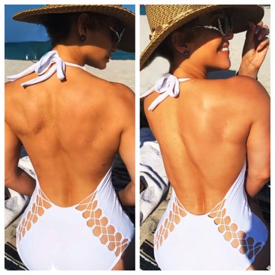 Celebrities wearing CAMI AND JAX! - 1. Jennifer Lopez wearing our Nage One Piece
2. Jessica Alba wearing our Marla One Piece 
3. Kate Hudson wearing our Nage One Piece 
4. Kaia Gerber wearing our Gidget top