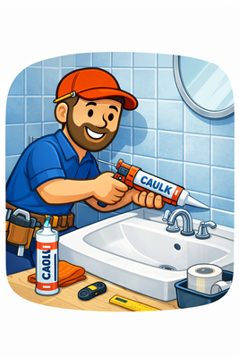 Re Caulking Kitchen/ Bathroom - Our re-caulking service helps restore a clean, watertight seal in kitchens and bathrooms around areas such as sinks, countertops, backsplashes, bathtubs, and showers. The process includes removing old or deteriorated caulk, thoroughly cleaning and preparing the surface, and applying new, high-quality caulk to create a smooth, durable seal that helps prevent water intrusion and mold buildup.