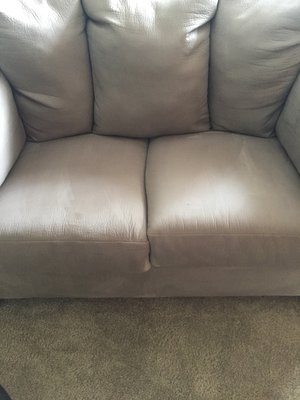 Ace also cleans furniture as well ! - Here at Ace's Carpet Cleaning we also provide upholstery cleaning! Here is a job we did this year where the client was very satisfied with the quality of work provided
