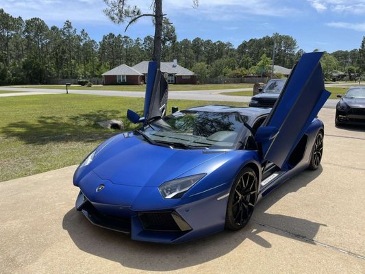 First supercar detail - This beautiful Lamborghini Aventador was the first supercar we got to detail, we were all super stoked to do this job and the owner was extremely happy with the results. First supercar detail - This beautiful Lamborghini Aventador was the first supercar we got to detail, we were all super stoked to do this job and the owner was extremely happy with the results.