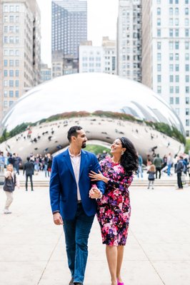 engagement - an engagement photo session in downtown Chicago