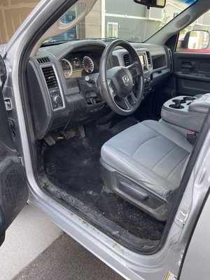 Tough Stain Removal - A 2014 Dodge Ram was brought in for an interior detail and shampooing! This was the 2nd wash in the vehicles history - and it needed some attention! This interior was cleaned with all natural, PH balanced and non-alkaline cleaners! We love exploring and experimenting with new cleaners to deliver the best results possible! Tough Stain Removal - A 2014 Dodge Ram was brought in for an interior detail and shampooing! This was the 2nd wash in the vehicles history - and it needed some attention! This interior was cleaned with all natural, PH balanced and non-alkaline cleaners! We love exploring and experimenting with new cleaners to deliver the best results possible!