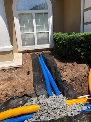French Drain Installation - Does excess water tend to pool on your lawn, around your foundation or around your driveway? Installing a French drain in your yard will solve that problem for you. 

At Daniels Landscape & Irrigation LLC, we provide French drain construction and installation for properties of all sizes. We will survey your property, locate the specific problems areas of your yard, identify the highest and lowest elevation points, and design a French drain system that effectively controls the pooling and flooding on your property. 

French drain installation involves digging extensive trenches, properly connecting the drain pipes, and ensuring the excess water is deposited somewhere safe. That’s why it requires the attention of an experienced French drain contractor like us.

A local drainage company in Jacksonville since 1992, we’re your answer for safe, dependable drainage solutions when you need them most. Call now to book your free estimate!