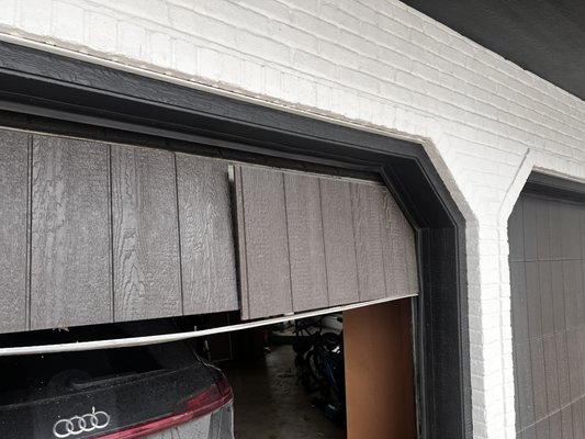 Accidents happen… - 🚗 Accidents happen — smart solutions matter.

A customer recently hit their overlay garage door, causing significant damage. Since this home has three separate garage doors, replacing everything would’ve been unnecessary and costly.

Instead, we repurposed the existing overlay design and paired it with a brand-new steel sectional door, keeping the look consistent while upgrading strength, safety, and reliability.

✅ Seamless appearance
✅ Stronger steel construction
✅ Cost-effective solution
✅ Customer back up and running fast

At Top Garage Door Pros, we don’t just replace doors — we find the best solution for your home and your budget.

📍 Serving the Greater Chicagoland Area
📞 Call us when you need it done right