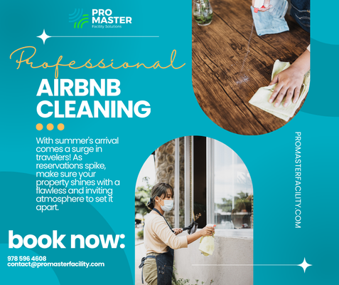 Airbnb Cleaning - Book Now - With summer's arrival comes a surge in travelers! Book Now!