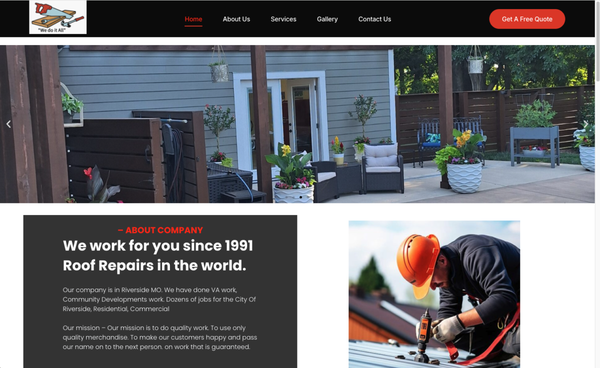 Johnson's Construction KC Website design - Let me take your vision and make it a reality! Johnson's Construction KC is extremely pleased with their finished website!