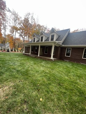 10,000+ square feet of Sod installed on newly built house - One of our biggest projects last year, this home was built in what I call “the middle of nowhere!” However trusting out services and flexibility we were still able to travel long distance and complete the work with professional quality for an affordable price. The customer was ecstatic and can’t wait for us to do her next project! 10,000+ square feet of Sod installed on newly built house - One of our biggest projects last year, this home was built in what I call “the middle of nowhere!” However trusting out services and flexibility we were still able to travel long distance and complete the work with professional quality for an affordable price. The customer was ecstatic and can’t wait for us to do her next project!