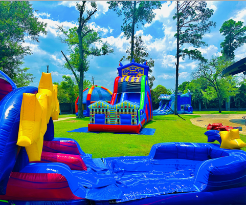 James Harden NBA Stars Family Fun Day - Last minute call from one of our famous clients, James Harden Olympic Gold medalist and NBA Superstar. The assignment was to create a Family Fun Day in the front yard. Not the first time we have done a huge setup on this property. Can't wait for James to move back full time instead of visiting while not in season or practicing.