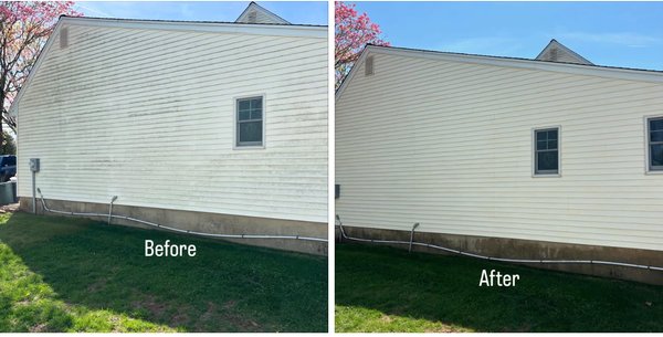 Soft Wash Algae Removal - Soft washing a house is a transformative process that goes beyond a simple cleaning. The before pictures show a build up of dirt, dust, pollen, mold, mildew, and algae. The difference is immediately noticeable. Soft washing uses low pressure water combined with specialized cleaning solutions to safely remove contaminants without damaging surfaces. Soft Wash Algae Removal - Soft washing a house is a transformative process that goes beyond a simple cleaning. The before pictures show a build up of dirt, dust, pollen, mold, mildew, and algae. The difference is immediately noticeable. Soft washing uses low pressure water combined with specialized cleaning solutions to safely remove contaminants without damaging surfaces.