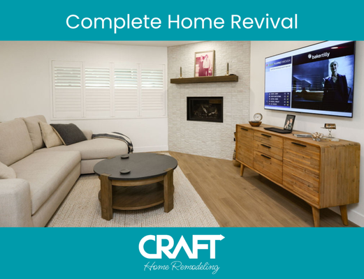 Complete Home Revival - Complete Home Revival by Craft Home Remodeling! We redesigned the entire living space, focusing on an open, modern kitchen with sleek finishes and a spacious layout. Every corner was updated to enhance functionality and style. Complete Home Revival - Complete Home Revival by Craft Home Remodeling! We redesigned the entire living space, focusing on an open, modern kitchen with sleek finishes and a spacious layout. Every corner was updated to enhance functionality and style.