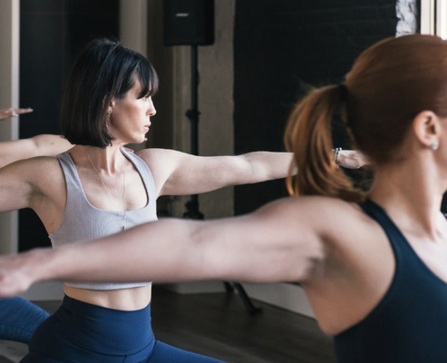 Vinyasa - All Levels - Breath-synchronized, flowing, and dynamic movements are used to transition between
sustained postures. Using the breath to flow from one pose to the next, no one class is the same and follows the style of the teacher. All levels are welcome. Doors open 15 minutes before class starts. Vinyasa - All Levels - Breath-synchronized, flowing, and dynamic movements are used to transition between
sustained postures. Using the breath to flow from one pose to the next, no one class is the same and follows the style of the teacher. All levels are welcome. Doors open 15 minutes before class starts.