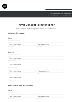 Minor travel consent form - Need to secure a minor travel consent form for your child's upcoming trip? We provide fast, reliable, and legally compliant minor travel consent form preparation and notary services to ensure your child travels safely and without delays.