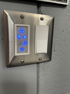 Bluetooth Bathroom Fan and Light Fixture - Installed a new Bluetooth Light Fixture and Exhaust Fan in the bathroom. This fixture even has a built in speaker! Bluetooth Bathroom Fan and Light Fixture - Installed a new Bluetooth Light Fixture and Exhaust Fan in the bathroom. This fixture even has a built in speaker!